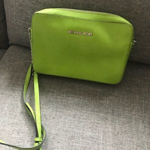lime green crossbody bag